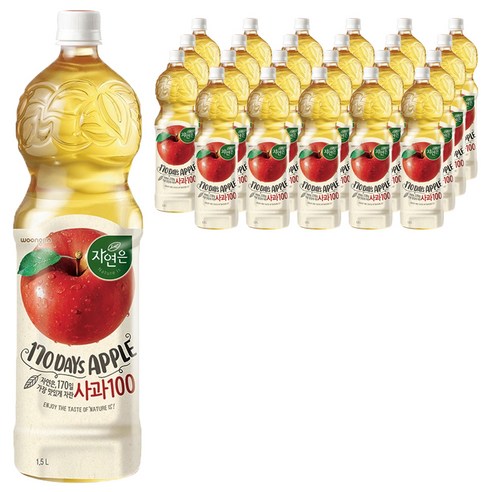 자연은 사과 주스, 1.5L, 24개