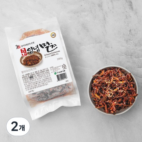 권기옥 명인 웃말 고추장 양념 멸치, 280g, 2개