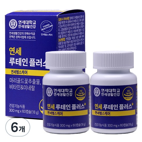 연세생활건강 루테인 플러스, 60정, 6개