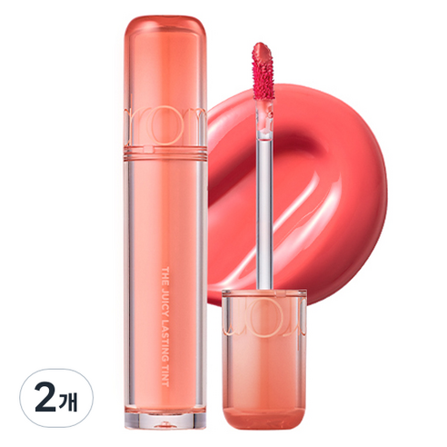 롬앤 더 쥬시 래스팅 틴트, 10 베어 애프리콧, 3.5g, 2개