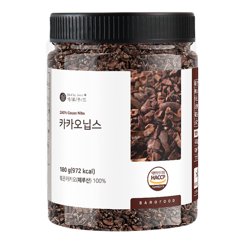 바로푸드 카카오닙스, 180g, 1개