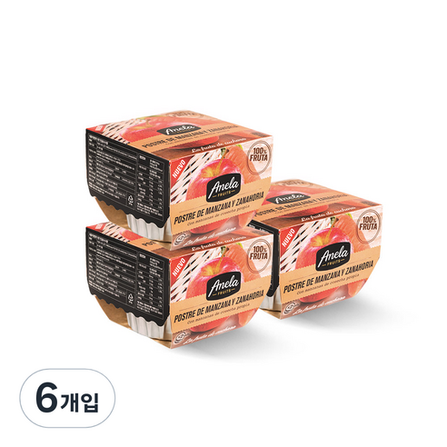 아넬라 생과일 디저트 2p, 당근, 100g, 6개