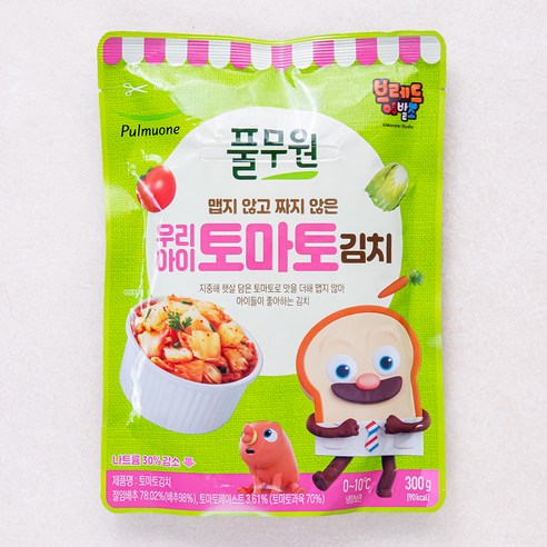 풀무원 우리아이 토마토김치, 300g, 3개