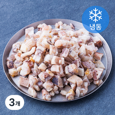 우물우물 국내산 손질 다짐 오징어 간편요리용 (냉동), 3개, 500g