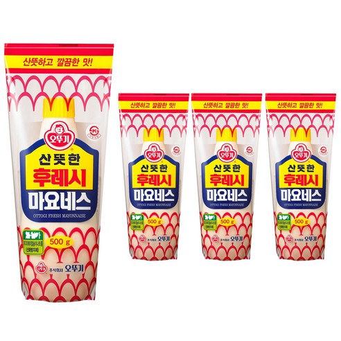 오뚜기 후레시 마요네즈, 500g, 4개