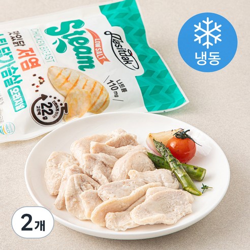 맛있닭 저염 스팀 닭가슴살 오리지널 (냉동), 1개입, 2개