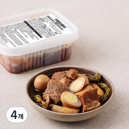 더반찬 밥도둑 한돈 모둠 장조림, 250g, 4개