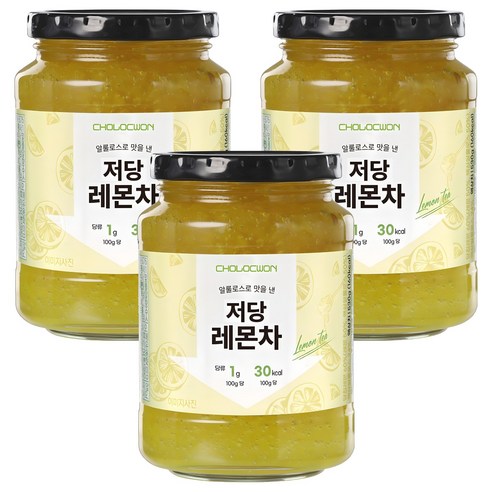 초록원 알룰로스 저당 레몬차, 530g, 1개입, 3개