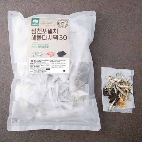 조혜정의멸치연구소 삼천포 멸치해물 다시팩, 16g, 30팩