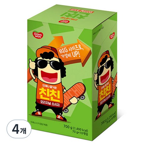 동원 친친 오리지널 소시지, 700g, 4개