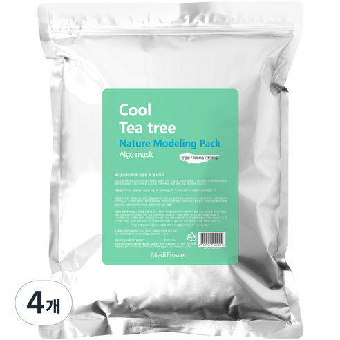 린제이 티트리 모델링팩 1kg+고급팩도구 4종(색상해면추가), 1개, 1세트 메디플라워모델링팩 12 메디플라워 네이처 모델링팩 쿨 티트리 500g, 1개입, 3개