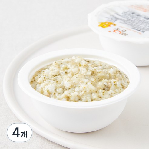 짱죽 중기 9개월부터 이유식 한우랑아욱죽, 혼합맛(한우/아욱), 200g, 4개