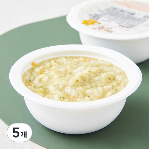 짱죽 중기 9개월부터 이유식 꼬꼬전복죽, 혼합맛(닭가슴살/전복), 200g, 5개