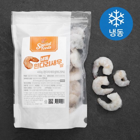 앤쿡 흰다리 새우살 (냉동), 450g, 1개