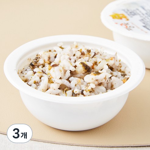 짱죽 완료기 13개월부터 이유식 김모듬야채밥, 180g, 3개, 혼합맛(김/모듬야채)