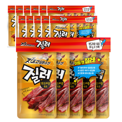 샘표 질러 부드러운 육포, 30g, 12개