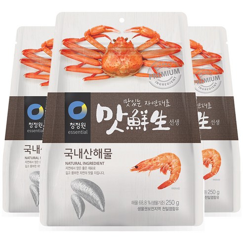 청정원 맛선생 해물 조미료, 250g, 3개