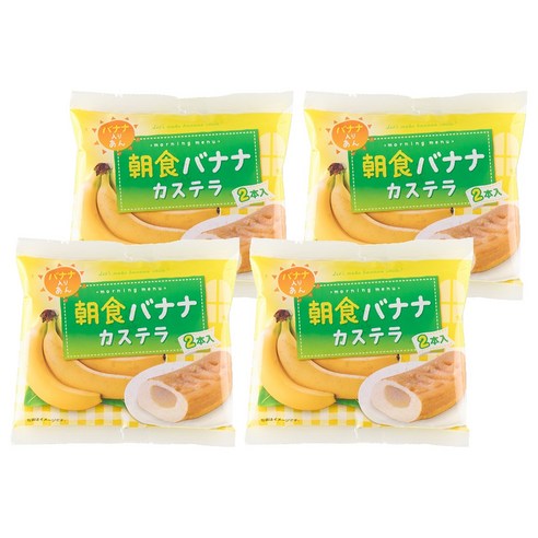 리마 바나나 카스텔라 빵, 80g, 4개