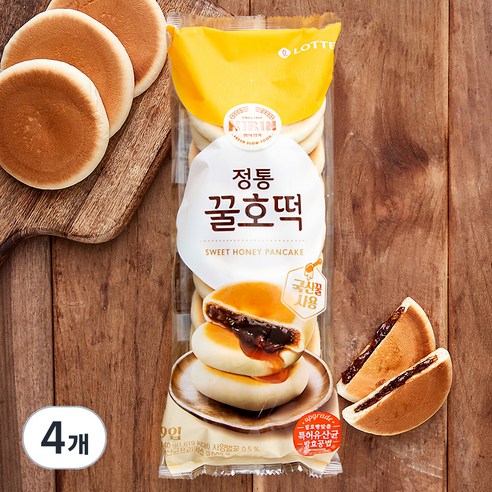 기린 정통 꿀호떡, 540g, 4개