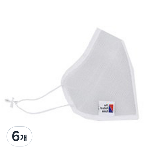세통 KSK 쿨 나노필터 매쉬 마스크 화이트, 6개, 1개입