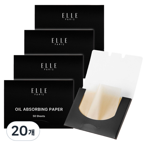 ELLE PARIS 린넨 기름종이, 20개, 50개입