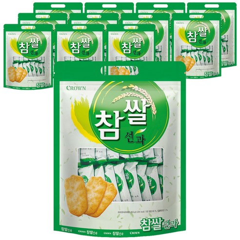크라운 참쌀선과 대, 253g, 12개