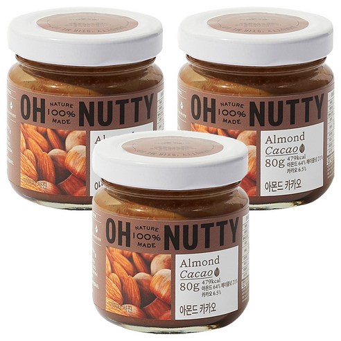 오넛티 아몬드 카카오, 80g, 3개