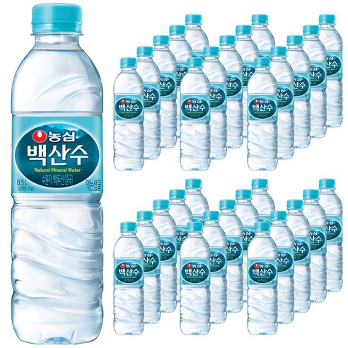 농심 백산수, 500ml, 120개