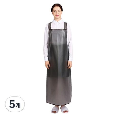 웰프런 메쉬 방수앞치마 H형 대, 블랙, 5개
