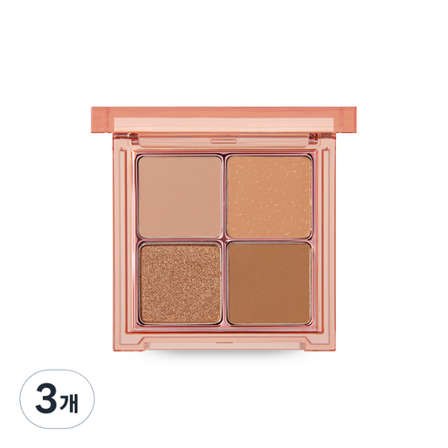 바닐라코 무드 온 아이 팔레트 7g, 3개, 01 멜로우 브라운