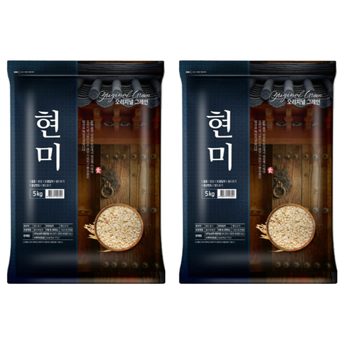 오리지널그레인 현미, 5kg, 2개