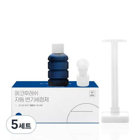 에코후레쉬 블루 자동 변기세정제 세트, 100ml, 5세트