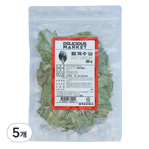 딜리셔스마켓 월계수 잎, 30g, 5개