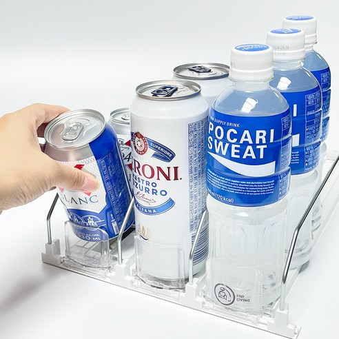 프로리빙 캔 음료 정리 디스펜서 3단: 캔 음료를 깔끔하게 정리하고 수납 공간을 절약하는 효과적인 솔루션