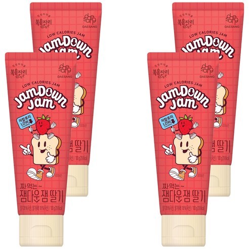복음자리 짜먹는 잼다운잼 딸기, 100g, 4개