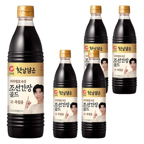 청정원 조선간장, 840ml, 5개