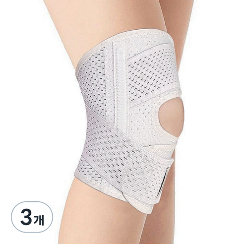 앙멧 3중 지지 무릎 보호대 화이트, 3개