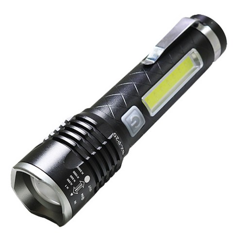 White Laser LED 충전식 줌 서치 라이트 손전등 후레쉬 P20