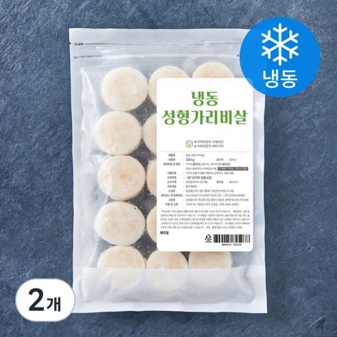 삼삼물산 냉동 성형가리비살 (냉동), 2개, 300g