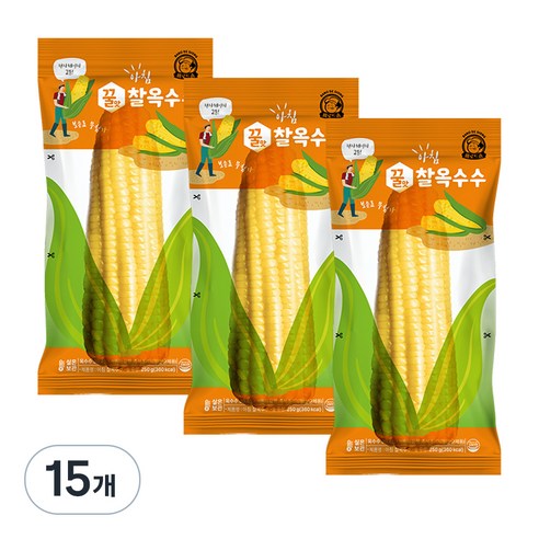 바로드숑 찰옥수수, 250g, 15개
