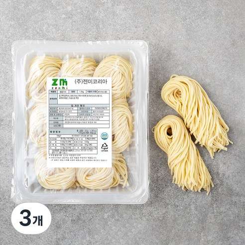 젠미 생 칼국수면, 1.5kg, 3개