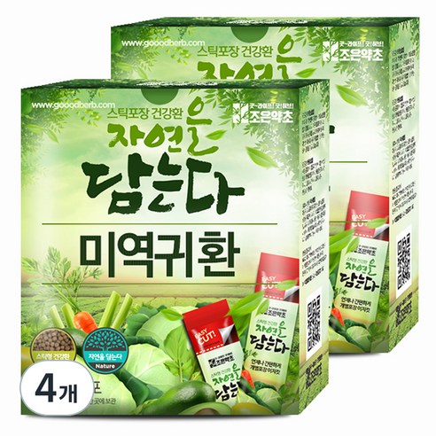 굿허브 조은약초 자연을 담는다 스틱형 미역귀환, 4개, 90g