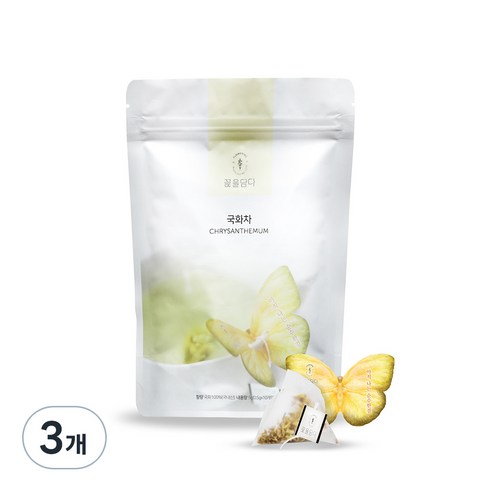 꽃을담다 나비티백 국화꽃차, 500mg, 10개입, 3개