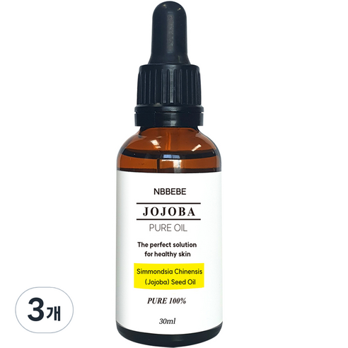 엔비베베 호호바 퓨어오일, 3개, 30ml