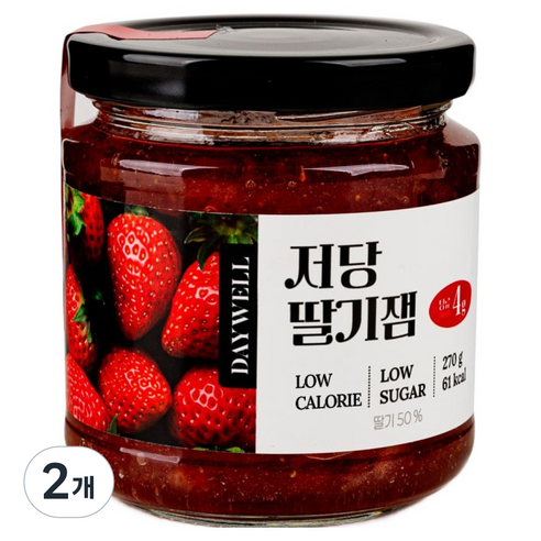 데이웰 저당 저칼로리 딸기잼