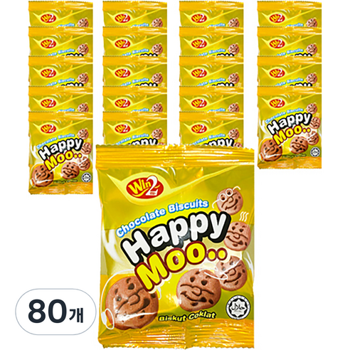 해피무 초코맛 비스킷, 12g, 80개