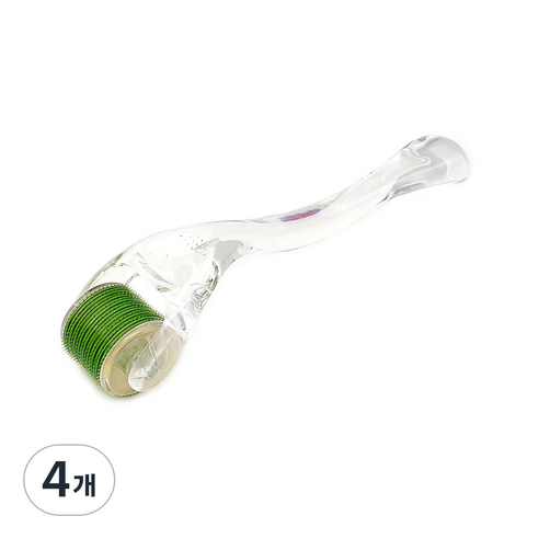 리프티 더마롤러 540핀 MTS 홈케어 미용기기 0.3mm, 녹색, 4개