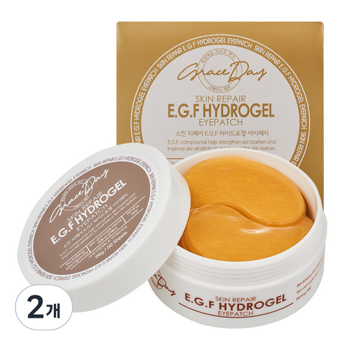 그레이스데이 스킨 리페어 EGF 하이드로겔 아이패치 90g, 60매입, 2개