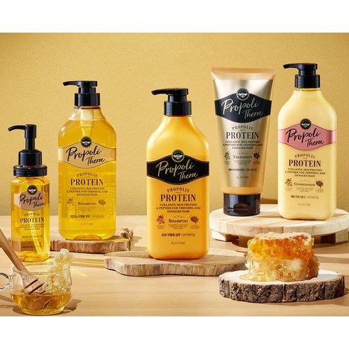 엘라스틴 프로폴리테라 트리트먼트로 손상된 머릿결에 윤기와 생기를!