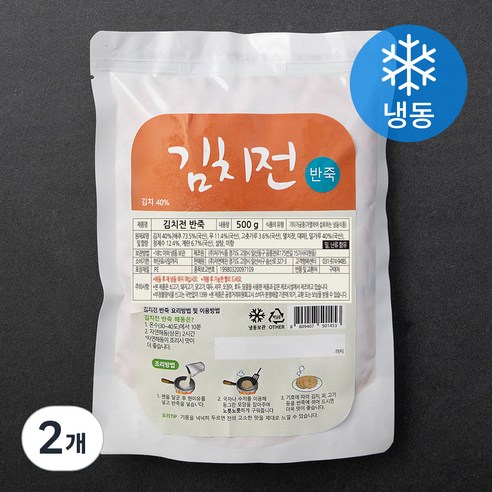 김치전 반죽 (냉동), 500g, 2개
